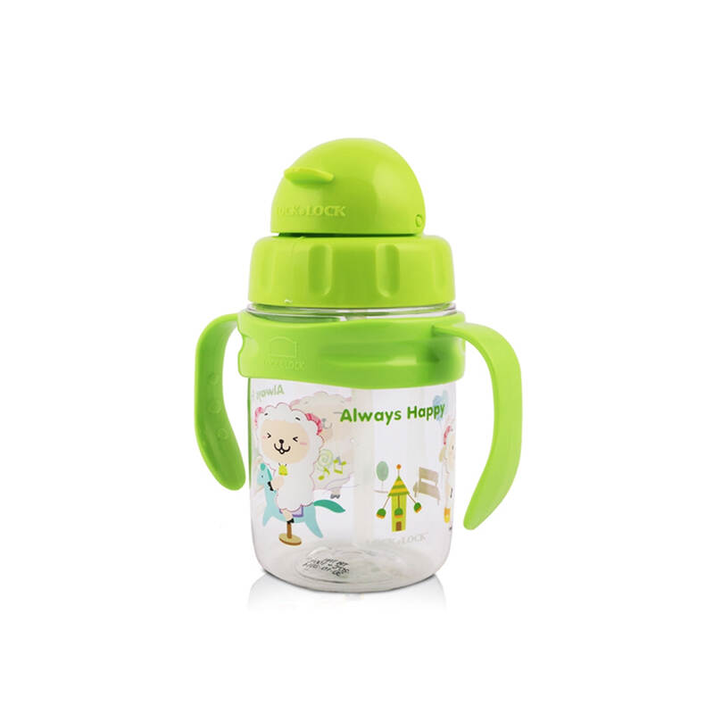 B&igrave;nh Nước Gi&agrave;nh Cho Trẻ Em C&oacute; Ống H&uacute;t V&agrave; Quai Cầm 270ml - 4 M&agrave;u (Xanh Dương, Xanh L&aacute;, Hồng, V&agrave;ng) - LocknLock - ABF633 image number null